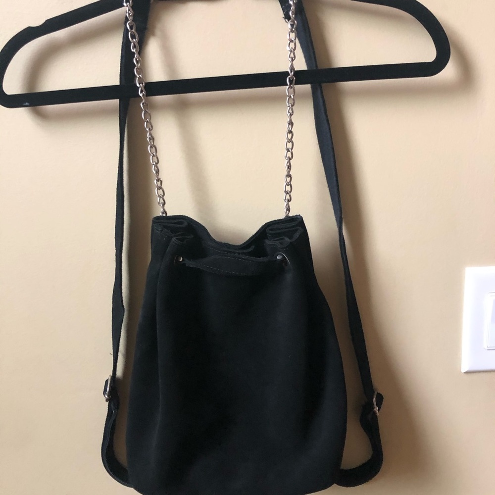 Urban outfitters black suede backpack - Picture 3 of 8